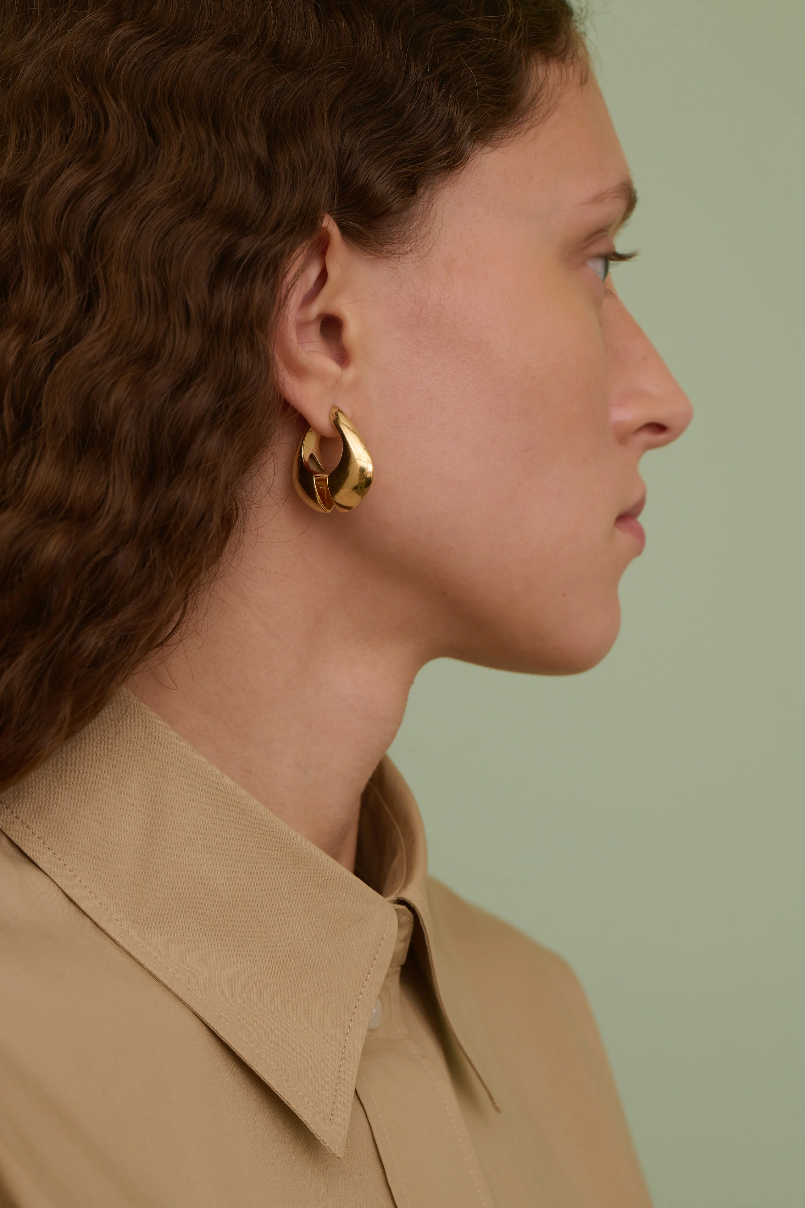 GOLD MAXI EARRINGS - Image 3