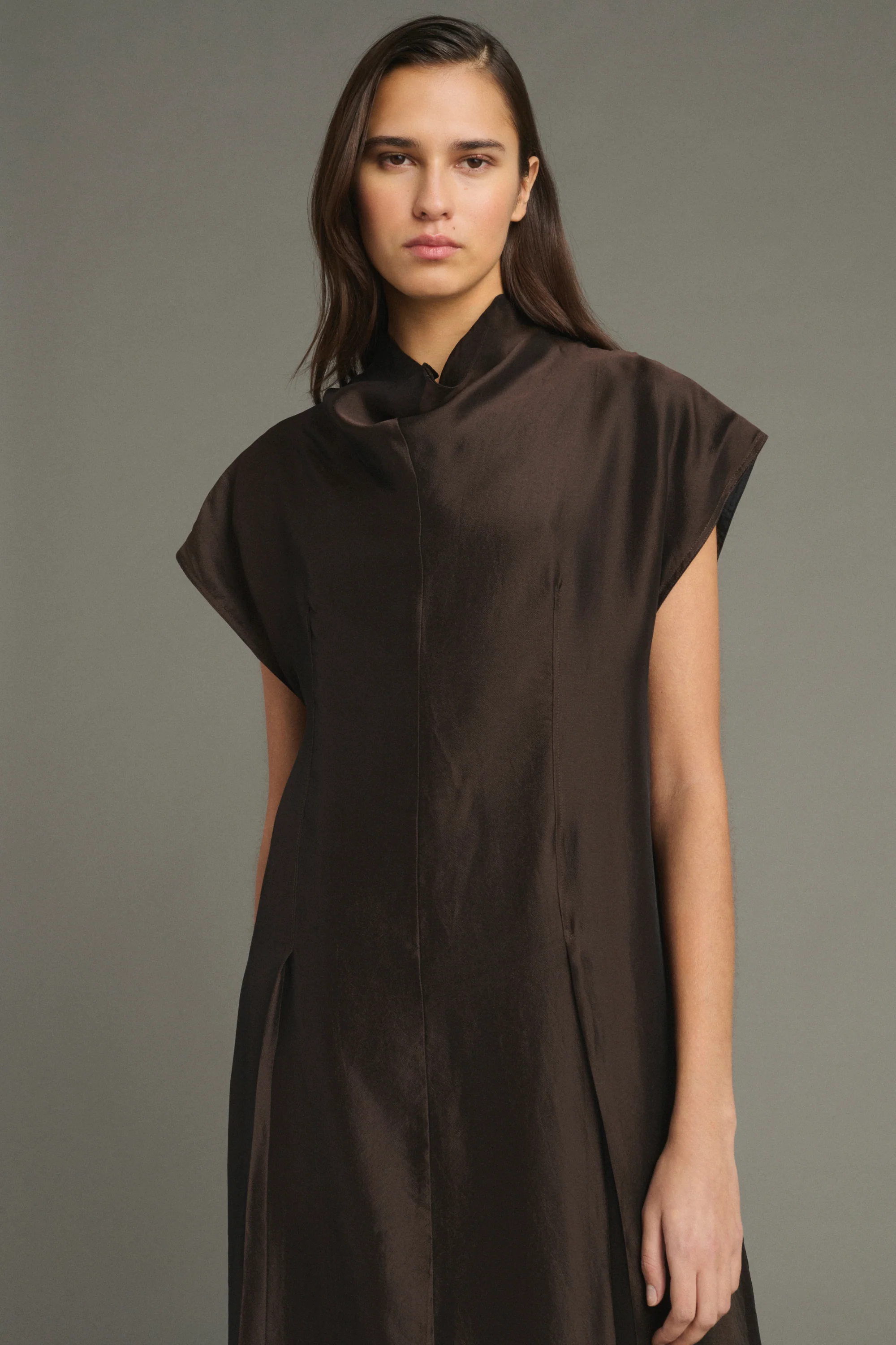 DRESS LENA BROWN - Image 3