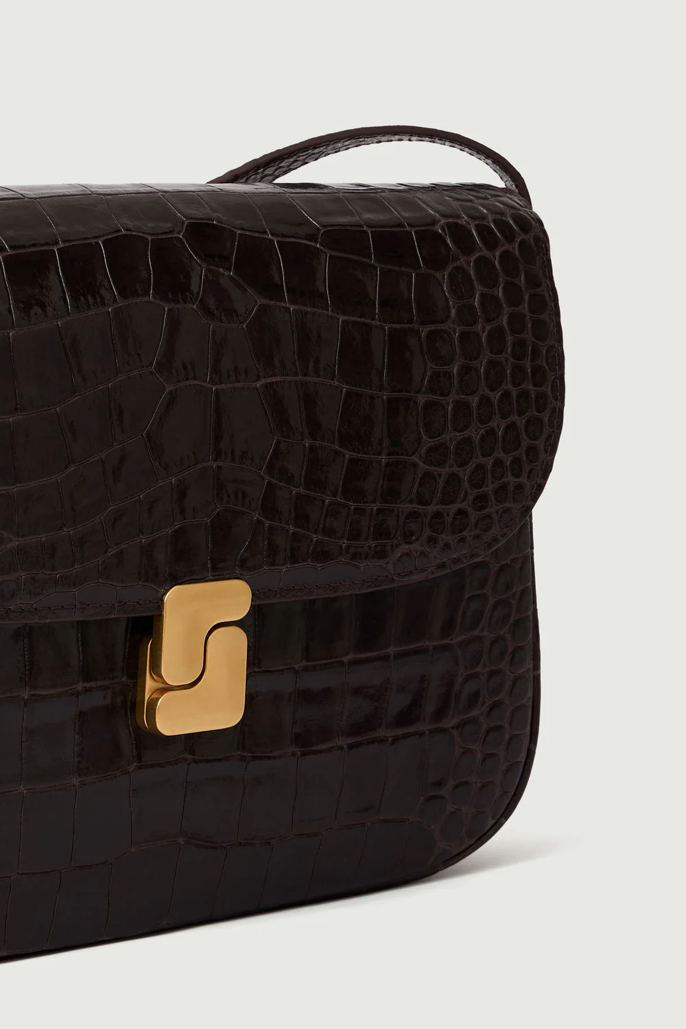 BAG BELLISSIMA MAXI BROWN CROC - Image 4