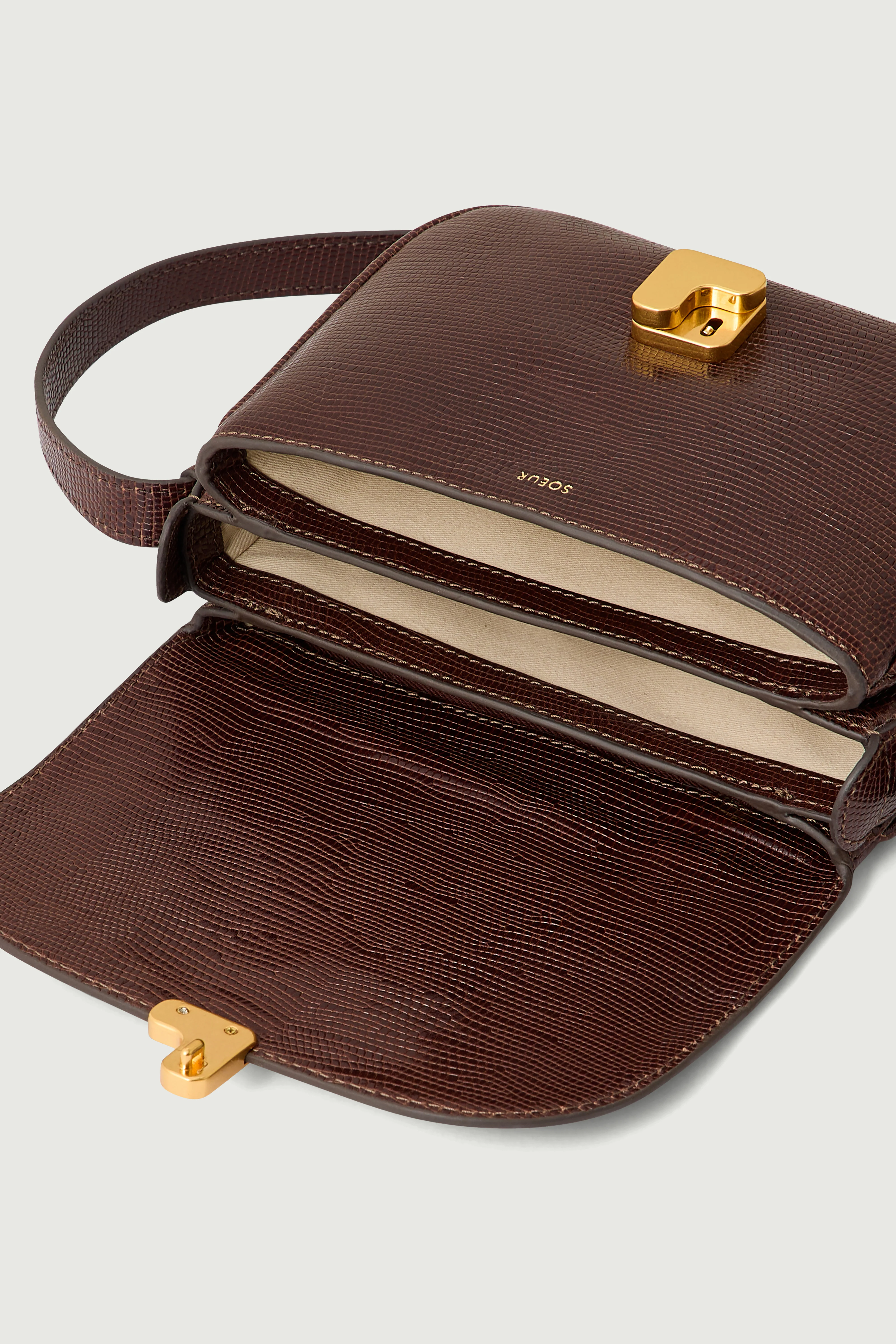 BAG BELLISSIMA MINI BROWN LIZARD - Image 4